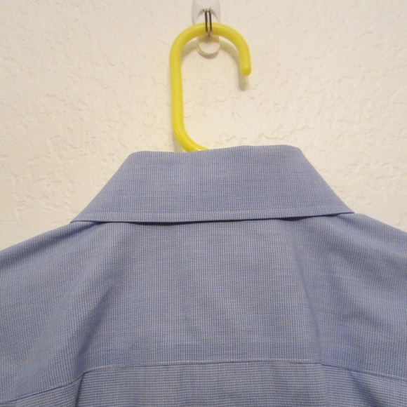 Ryan Seacrest Distinction Men’s Sleeve 32/33 Neck 16 Button Down Blue Dress - Picture 4 of 6